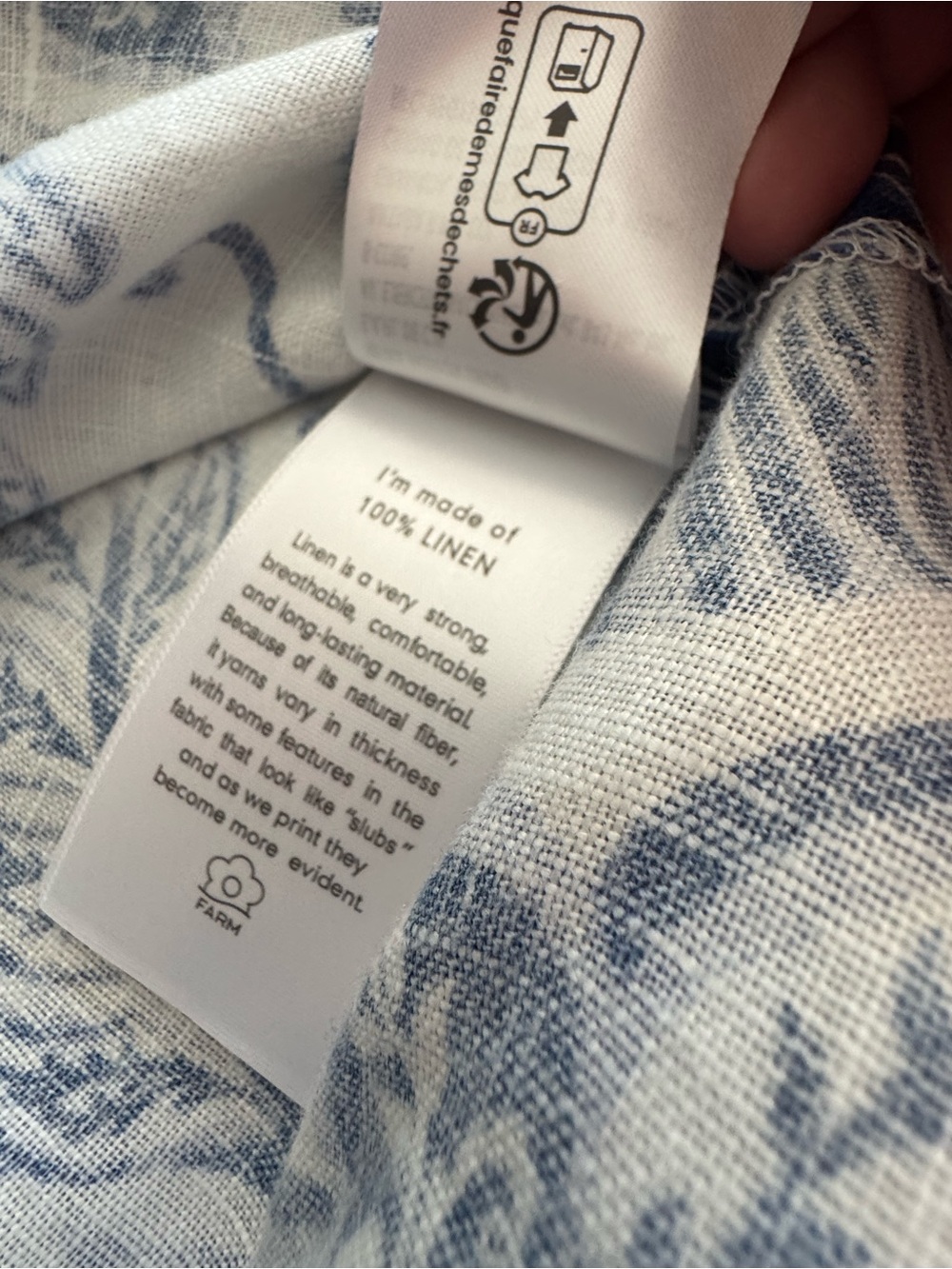 FARM Rio Blue and White Floral Print Dress - Picture 8 of 9